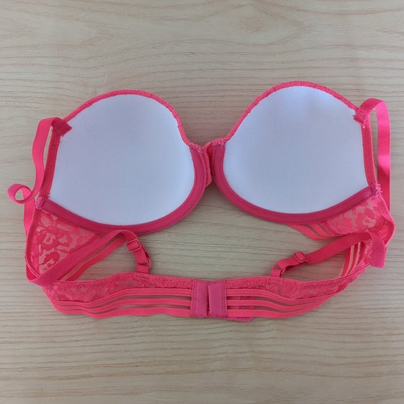 NWOT La Senza Pink Lace Bra 34A - Picture 2 of 4